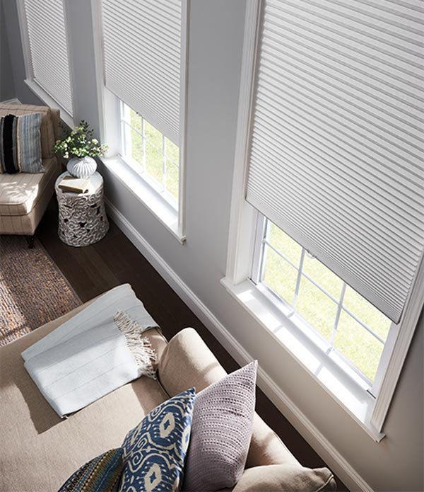 Modern window coverings installed in North Vancouver home